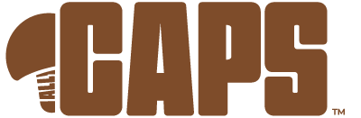 ALL CAPS Brown Logo